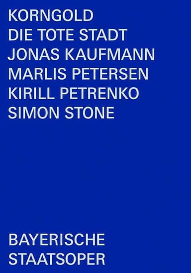 Korngold: Die tote Stadt poster
