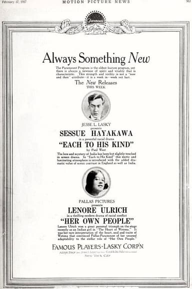 Each to His Kind poster