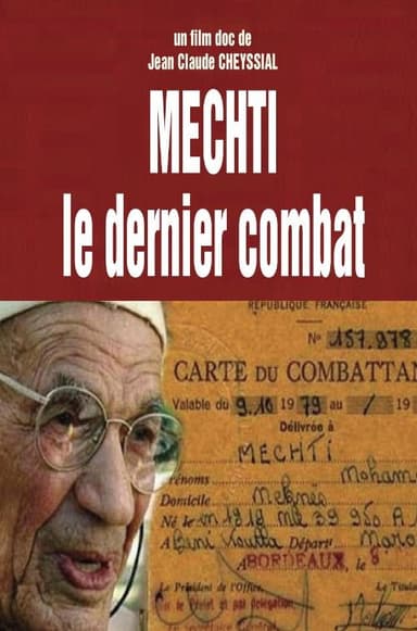 MECHTI, le dernier combat poster