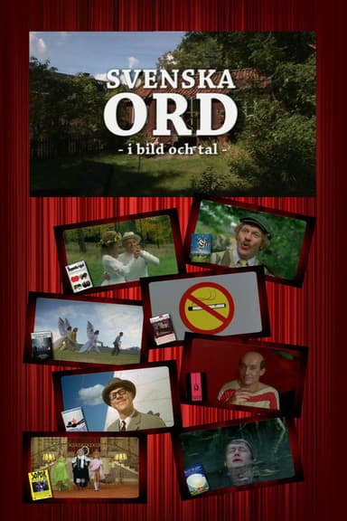 Svenska ord i bild och tal poster