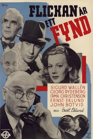 Flickan är ett fynd poster