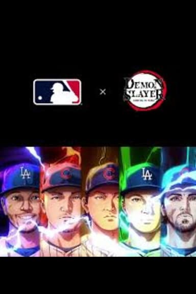MLB x Demon Slayer poster