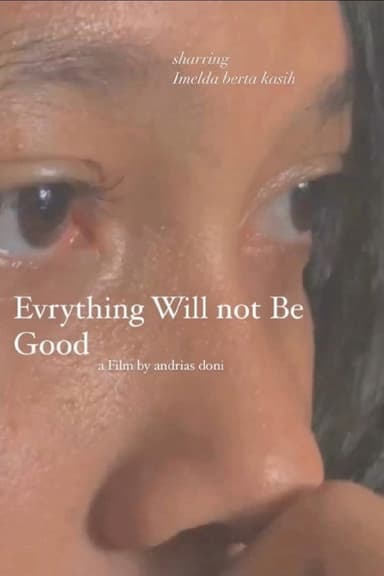 Everything Will Not Be Good poster