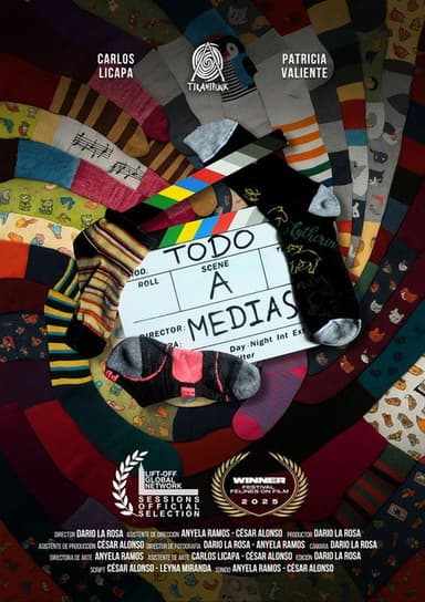 Todo a medias poster