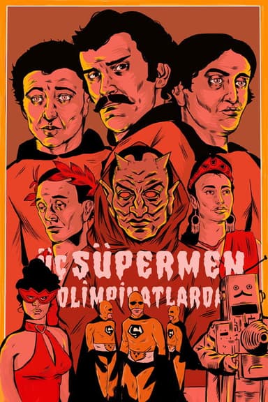 Three Supermen at the Olympic Games poster