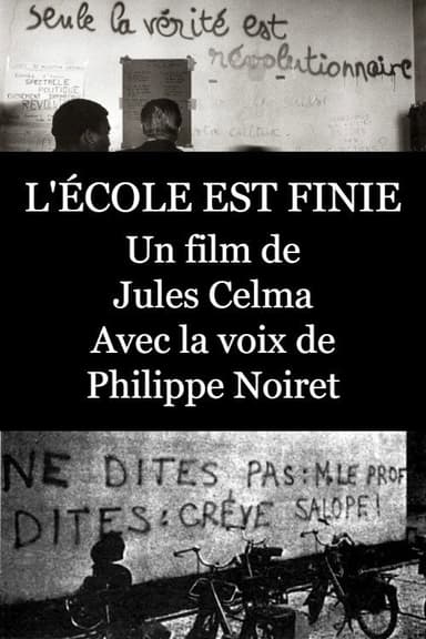 L'école est finie poster