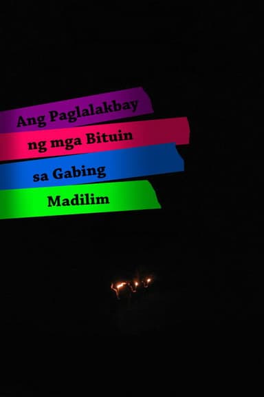 Ang Paglalakbay ng mga Bituin sa Gabing Madilim poster