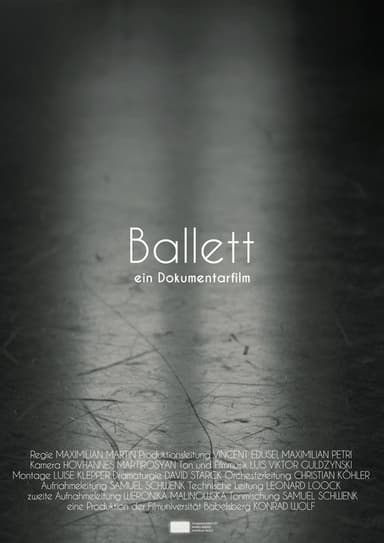 Ballett - ein Dokumentarfilm poster