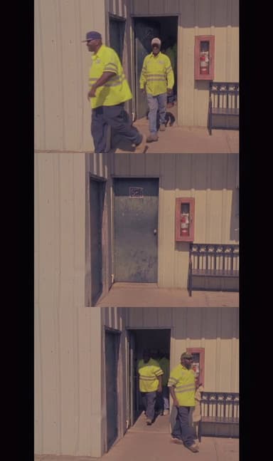 Workers Leaving the Job Site poster