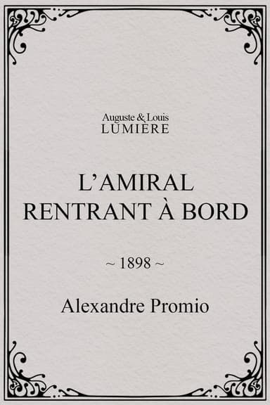 L’amiral rentrant à bord poster
