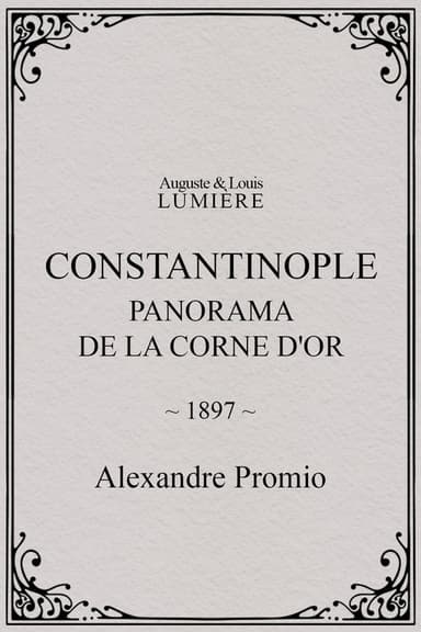 Constantinople, panorama de la corne d'or poster