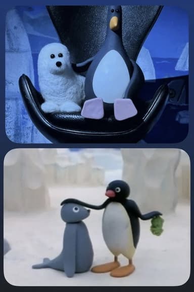 Feathers VS Pingu poster