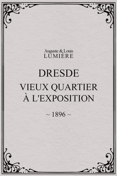 Dresde, vieux quartier à l'Exposition poster