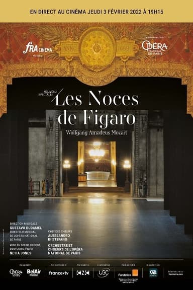 Les Noces de Figaro, Opéra Garnier de Paris poster