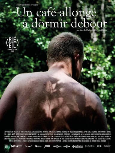 Un café allongé à dormir debout poster