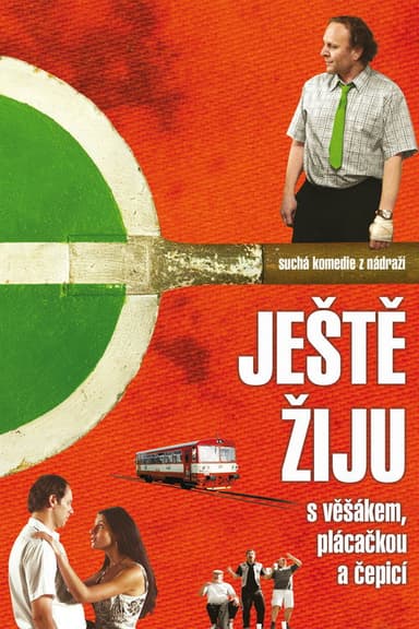 Ještě žiju s věšákem, plácačkou a čepicí poster