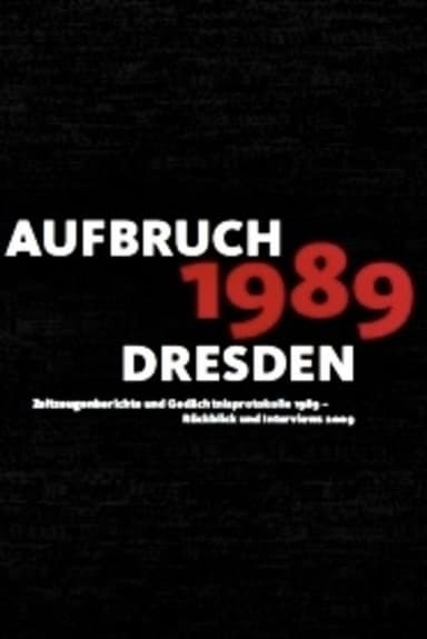 Aufbruch '89 - Dresden poster