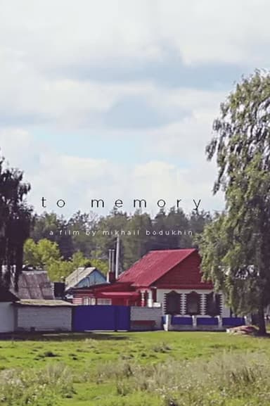 To Memory poster