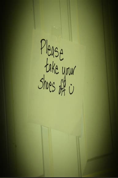 Please take your shoes off poster