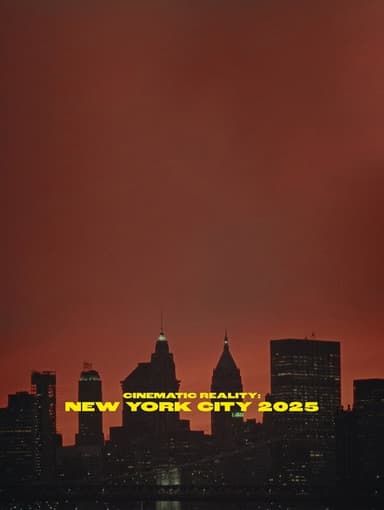 Cinematic Reality: NYC 2025 poster