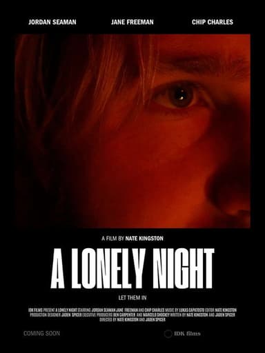 a lonely night poster