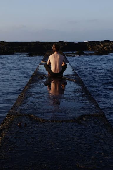 Coastline Self Portrait poster