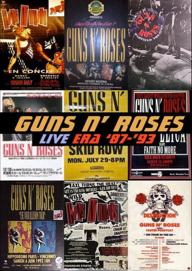 Guns N' Roses Live Era 87-93 poster