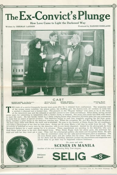 The Ex-Convict's Plunge poster