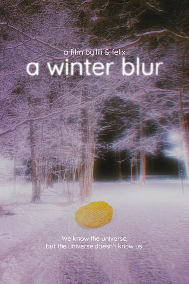 a winter blur poster