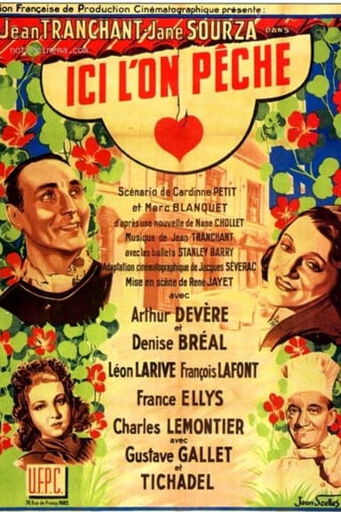 Ici l'on pêche poster