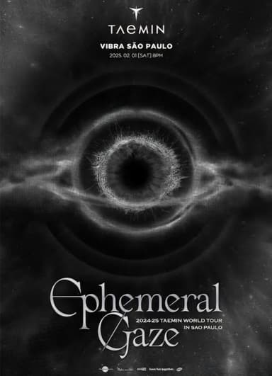 Ephemeral Gaze: Taemin World Tour in Sao Paulo poster