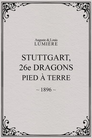 Stuttgart : 26ème dragons. Pied à terre poster