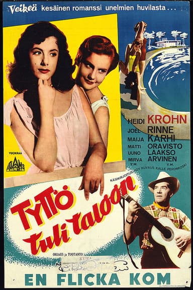 Tyttö tuli taloon poster
