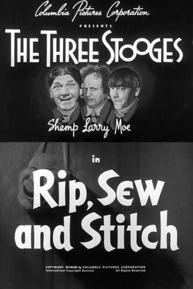 Rip, Sew and Stitch poster