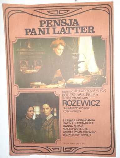 Pensja pani Latter poster