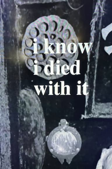 I Know I Died with It poster