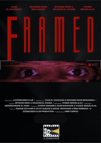 Framed poster