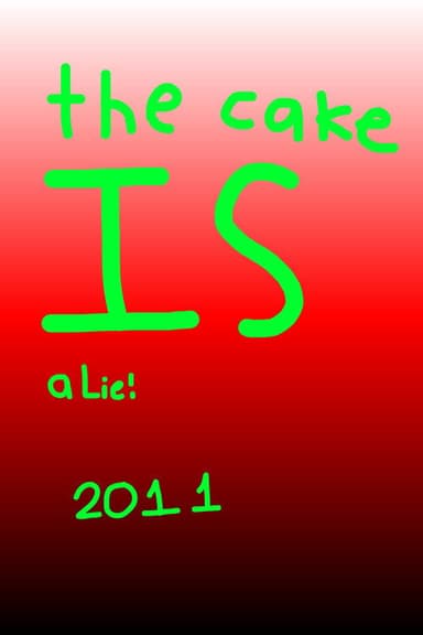 The Cake is a Lie! poster