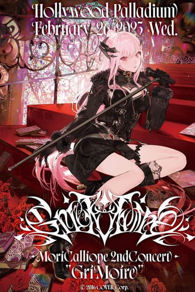 Mori Calliope 2nd Solo Live “GriMoire” poster