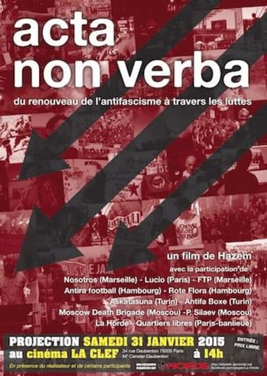 Acta Non Verba poster