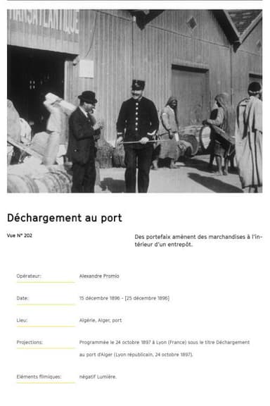 Alger : déchargement au port poster