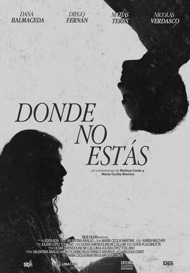 Donde no estás poster