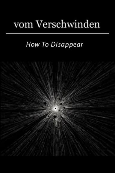 How To Disappear poster