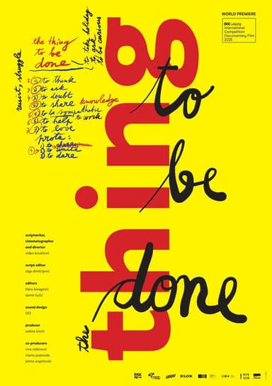 The Thing to Be Done poster