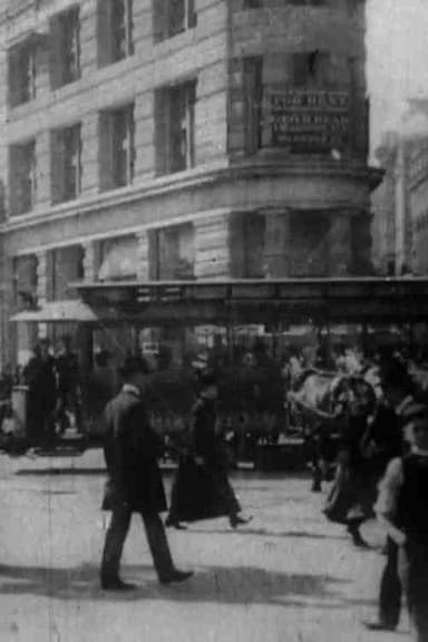 Panorama of Flatiron Building poster