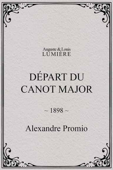 Départ du canot major poster
