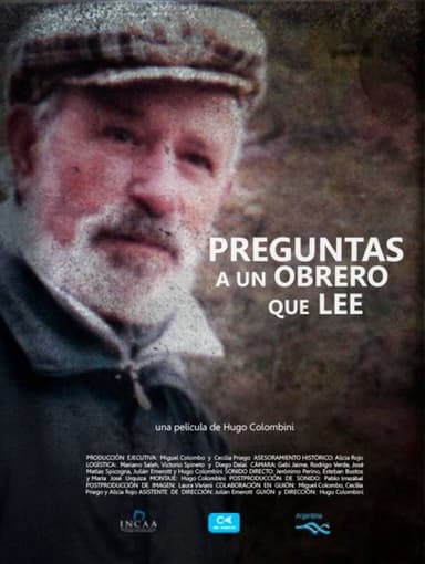 Preguntas a un obrero que lee poster