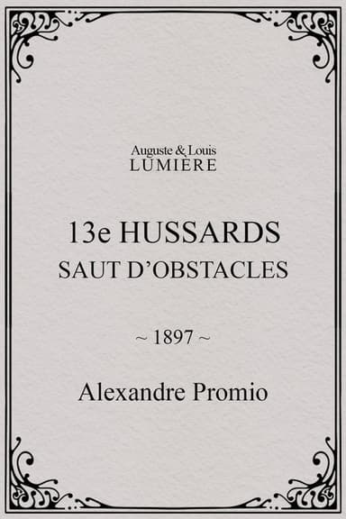 13e hussards : saut d’obstacles poster