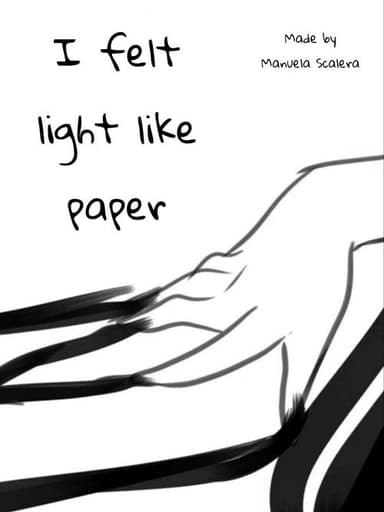 I felt light like paper poster