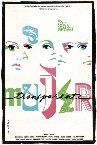 Mujer transparente poster